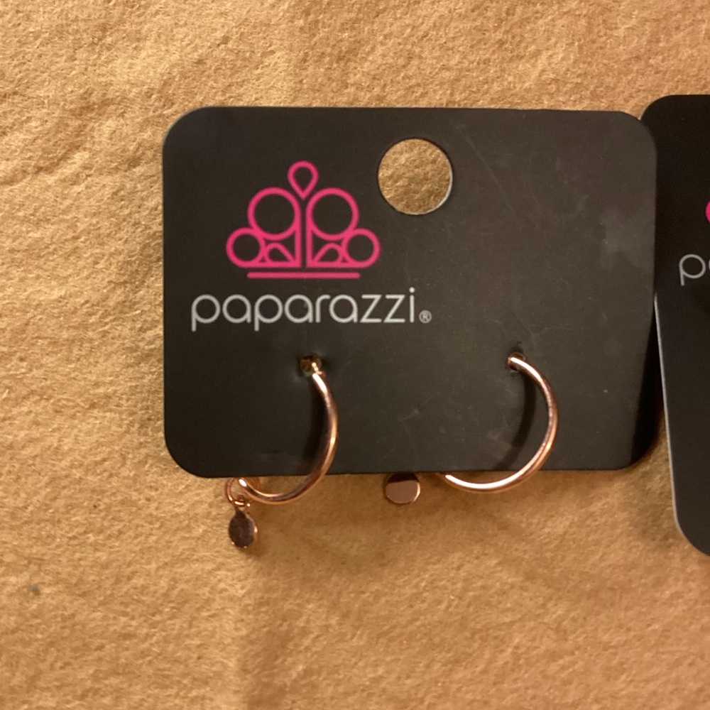 NWT paparazzi mini hoop Earring bundle (3pairs) - Picture 2 of 5